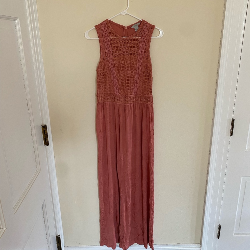 H&M Coral Maxi Dress